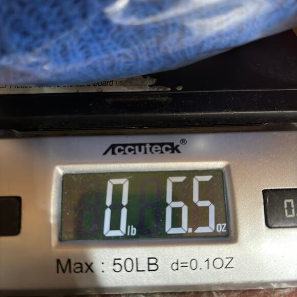 Tanjay Blue Open Knit Cardigan M Boho Minimalist Cottagecore Y2K Indie Knitwear - Picture 9 of 9